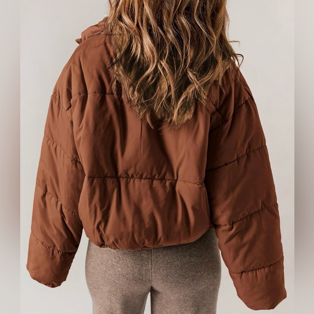 Puffer Jacket with Pockets - Picture 3 of 9